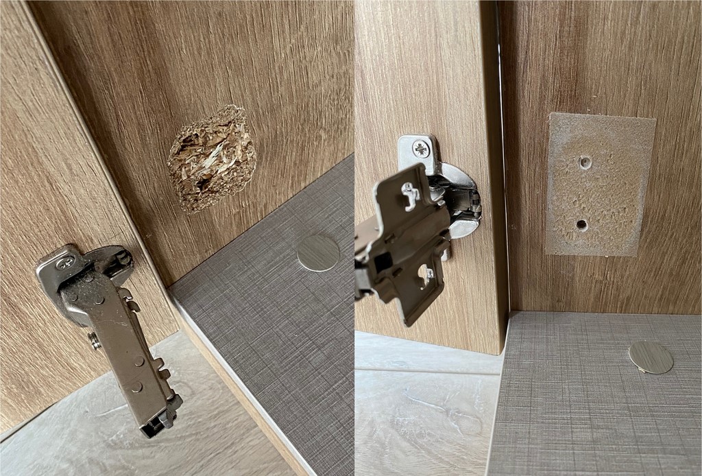 rénovation fermeture porte placard